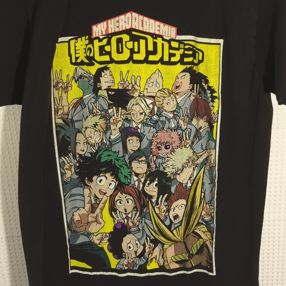 My Hero Academia Funimation Shirt M Mens Black Anime Graphic Tee Shonen Jump - Picture 2 of 4